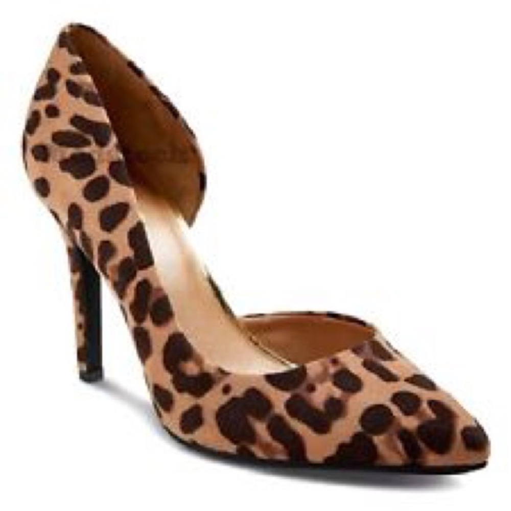 Mossimo Leopard D'Orsay Heels