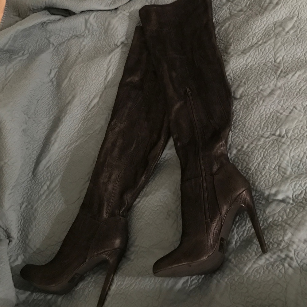 Thigh High heeled boots