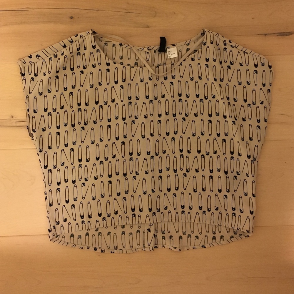 Safety pin crop top