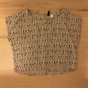 Safety pin crop top