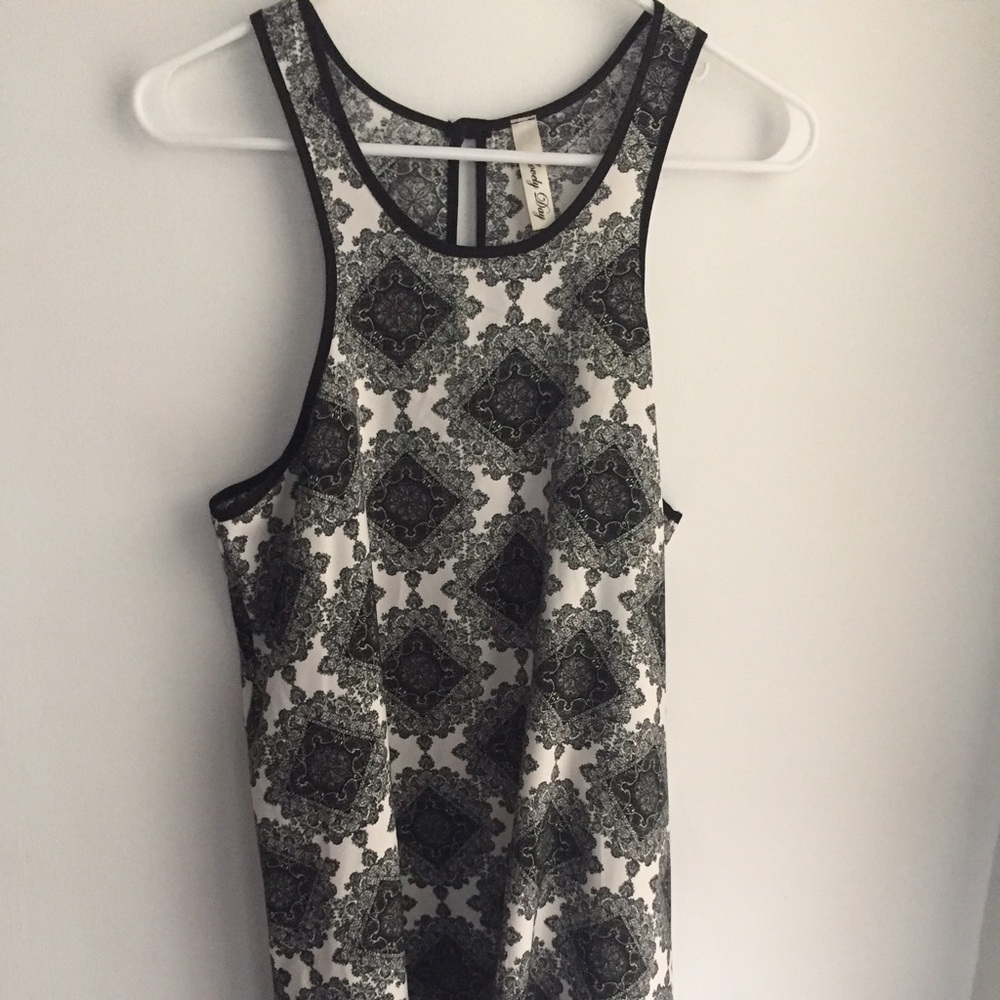 Black and white summer dress