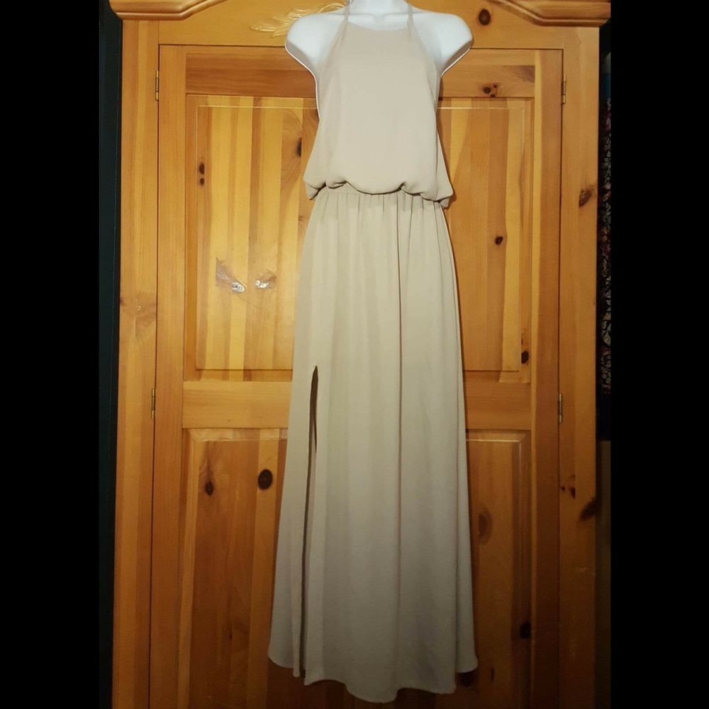 Show Me Your MuMu Heather Halter dress XS