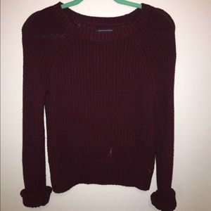 maroon american eagle sweater