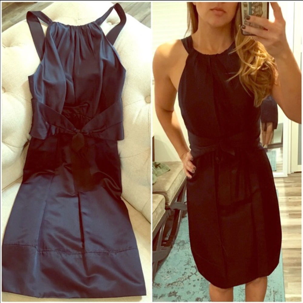 💜NWOT Vera Wang Navy Blue Dress