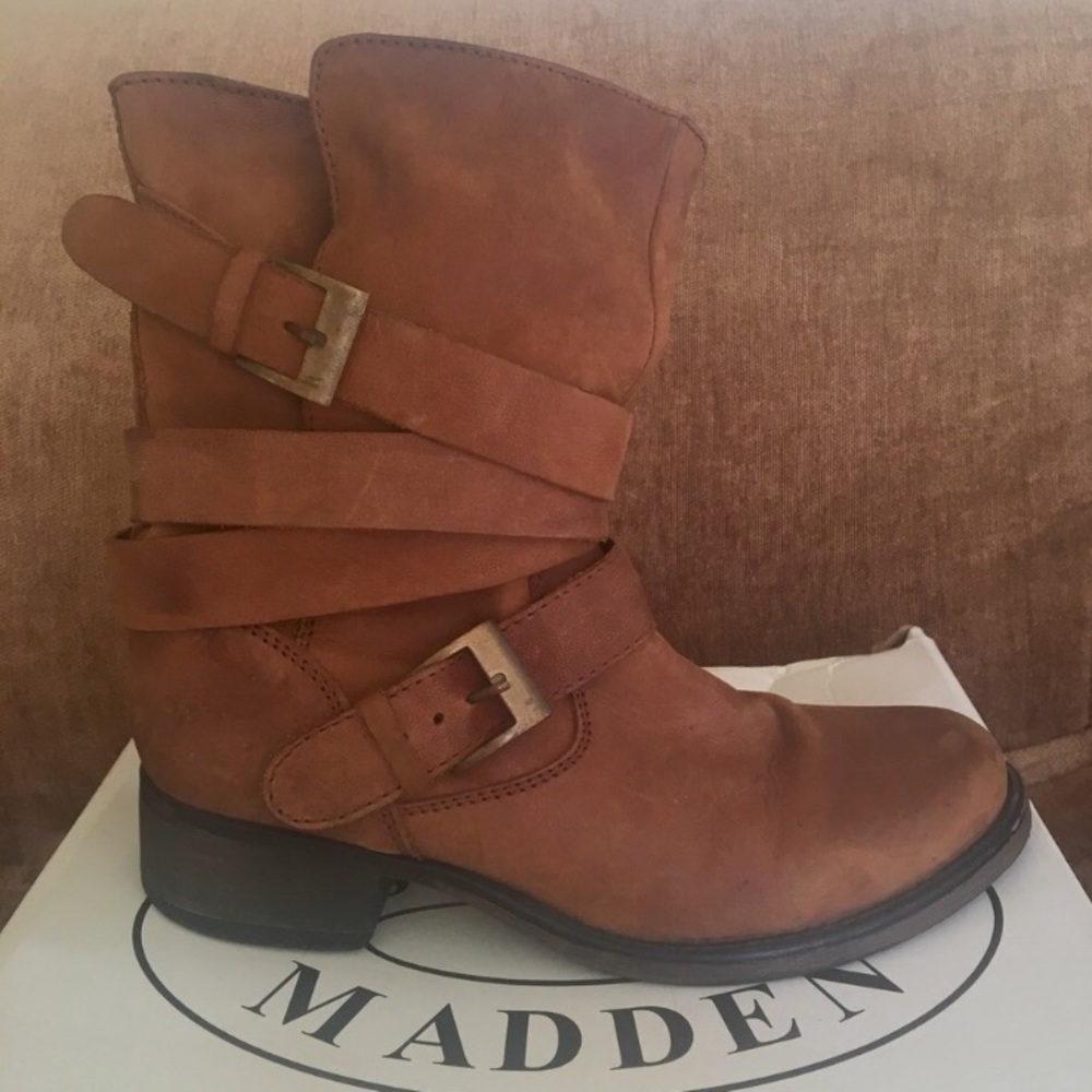 Steve Madden Brown Leather Boots