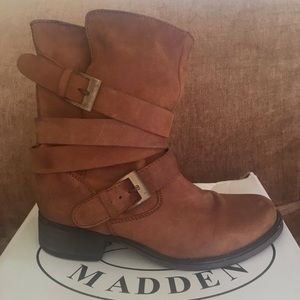 Steve Madden Brown Leather Boots