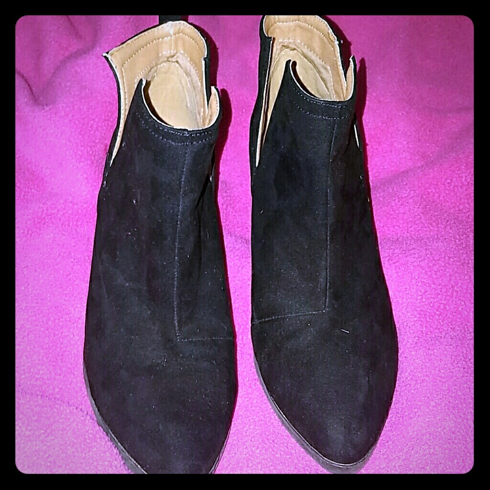 Charlotte Russe Black Booties