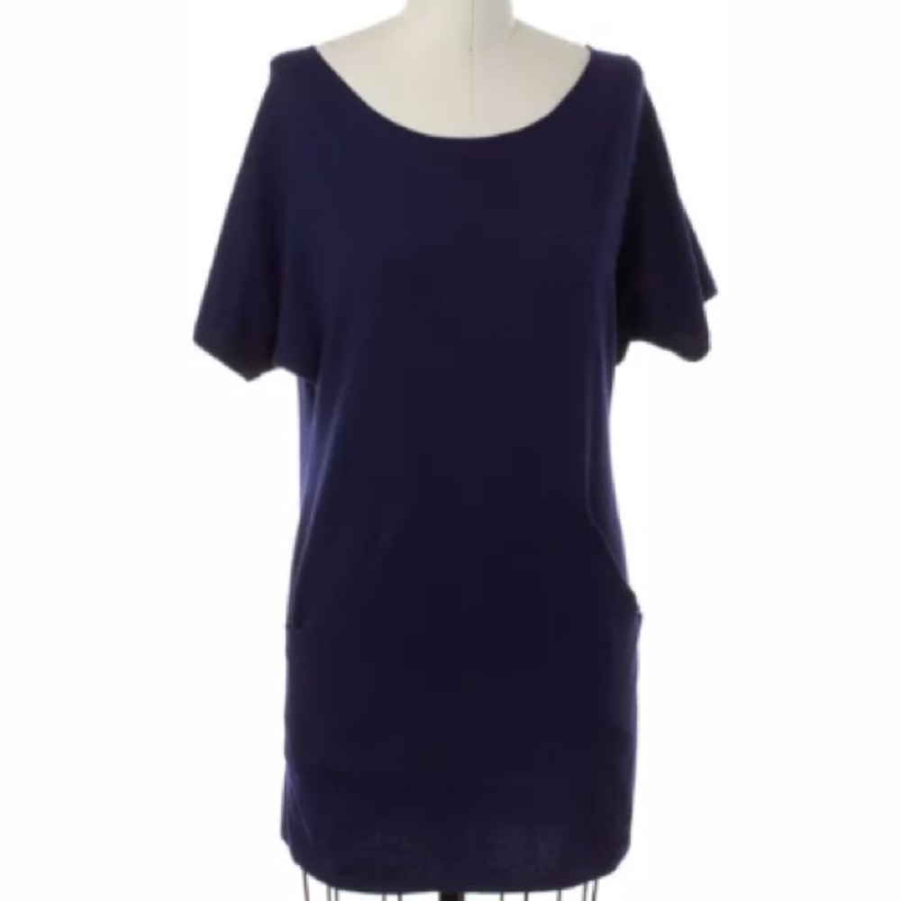 Pristine Theory Wool Blend Blue Dress - Medium