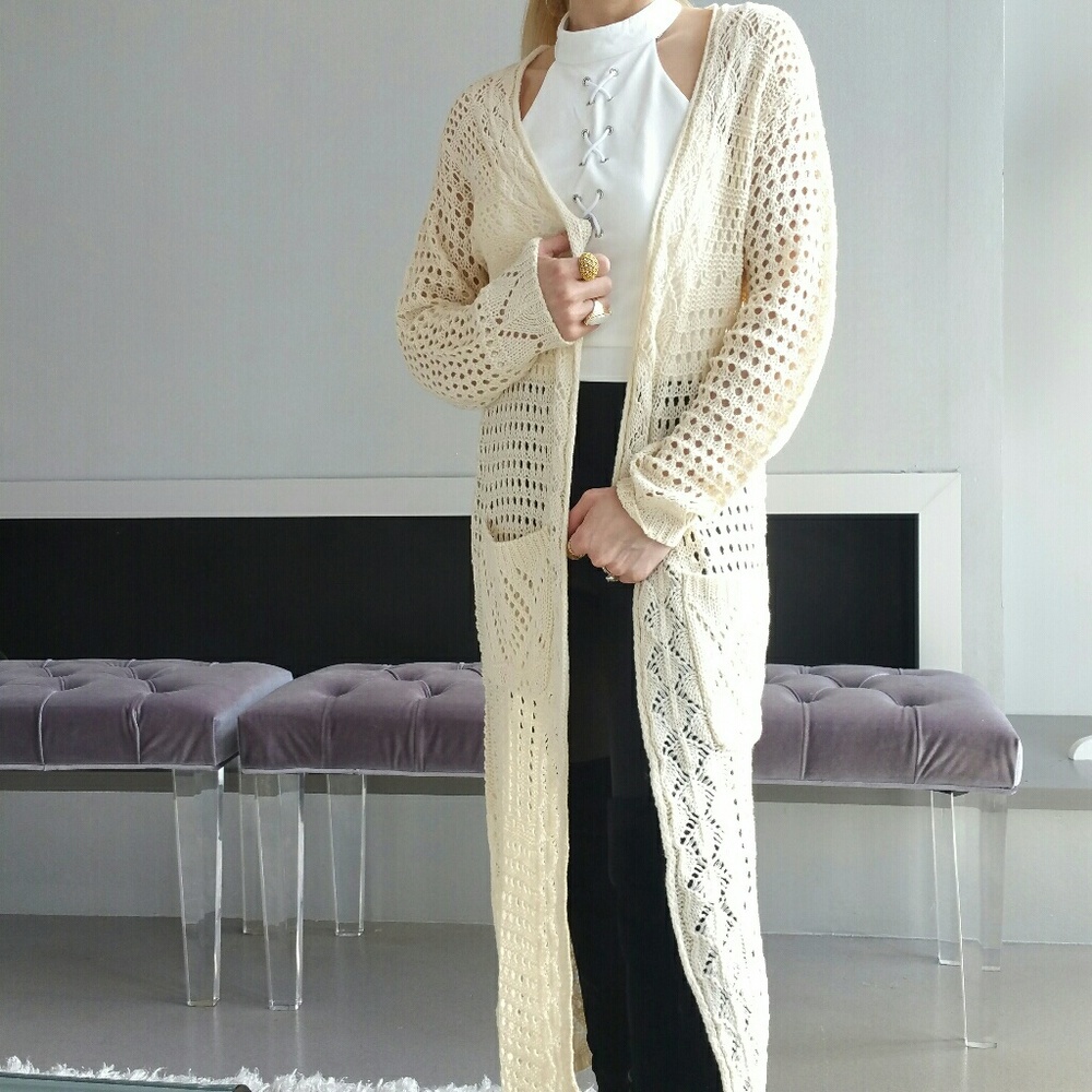🔥1 LEFT🔥GORGEOUS & COMFY Cream Cardigan - Picture 4 of 4