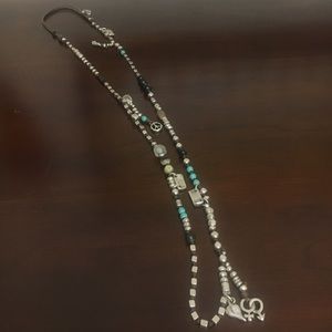 Uno de 50 long chain charm necklace