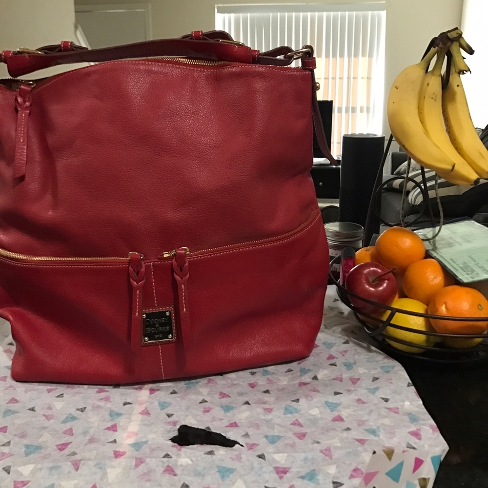 Beautiful Red authentic Dooney And Bourke