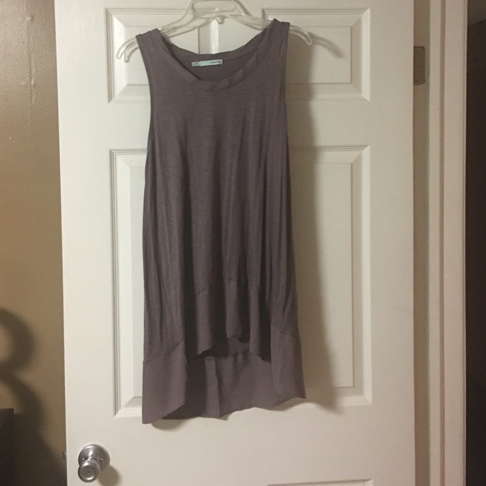 Purple High Low Slouchy Tank