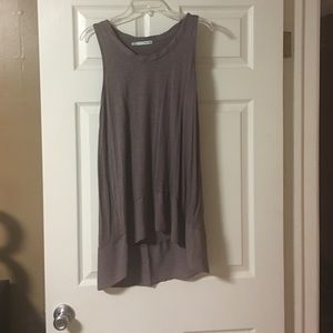 Purple High Low Slouchy Tank