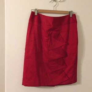 "The Limited" red skirt