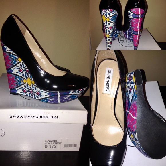 Steve Madden Wedge, P-Gavon size 9.5 - Picture 1 of 1