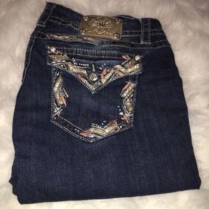 Miss Me Jeans Size 34 Mid-Rise, Easy Straight!!