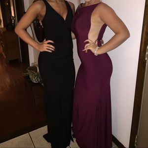 Jovani maroon formal dress