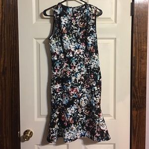 Black floral dress