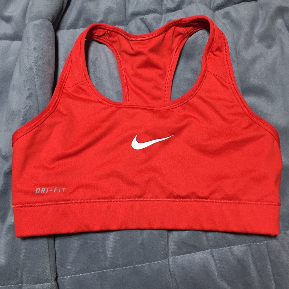 XS red Nike sports bra