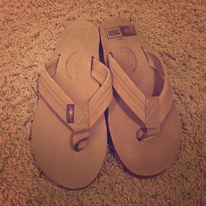 Brand new Rainbow flip flops