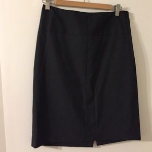 Charcoal gray pencil skirt