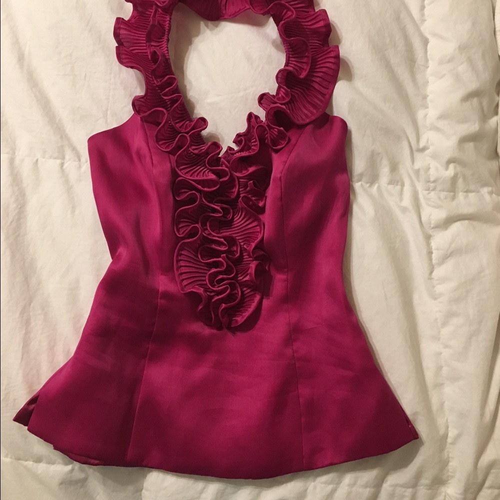 White House Black Market corset style halter