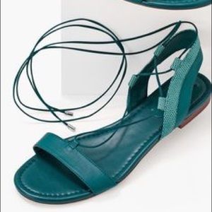 Leather sandals, brand new, never worn.