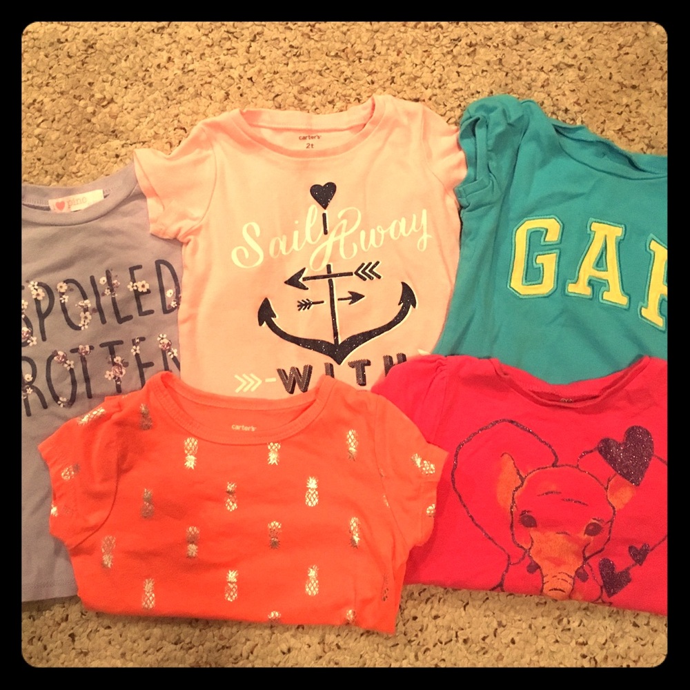 Toddler girl t-shirt bundle.