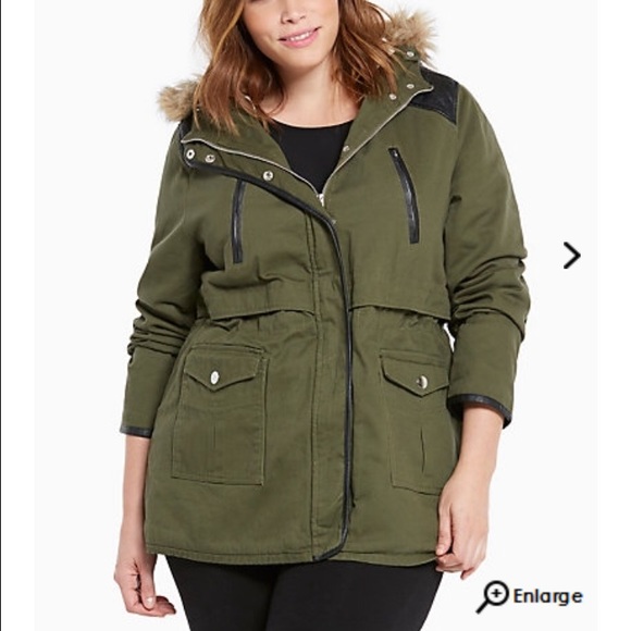 torrid Jackets & Blazers - *Final Price Torrid Army Green Jacket