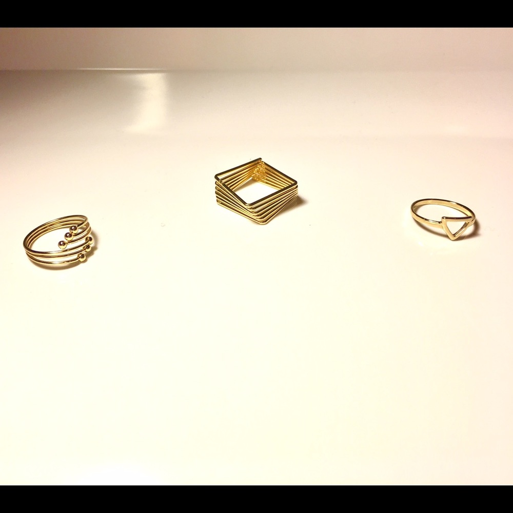 Multi Gold Ring Set