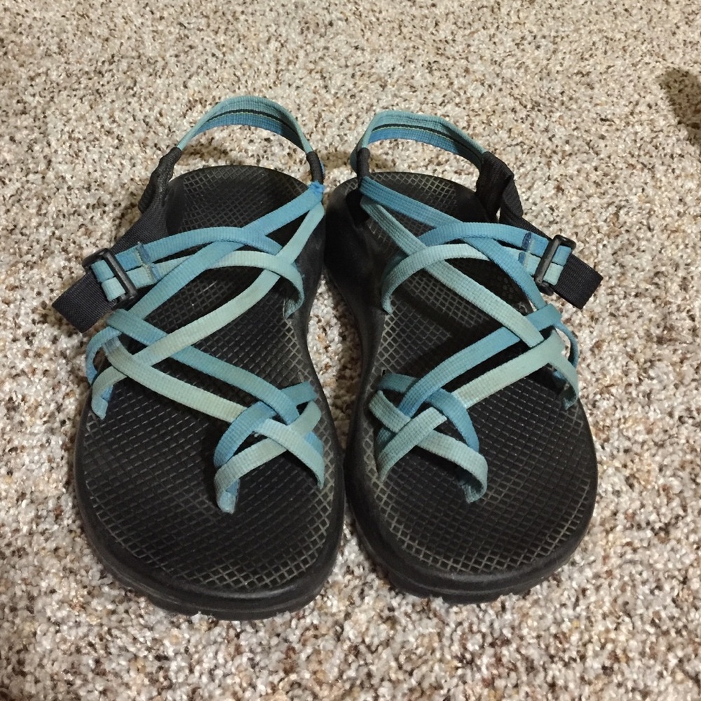 Blue chacos size 8W