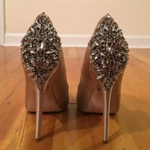 Badgley Mischka Peep Toe Pumps - Kiara High Heel