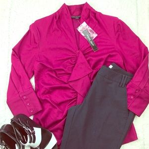 💜SALE‼️✨Antonio Melani burgundy top