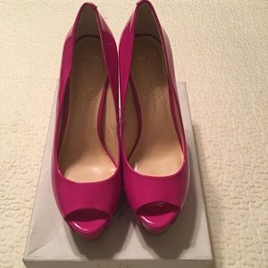 Hot pink Jessica Simpson heels!