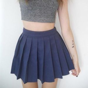 Navy blue tennis skirt