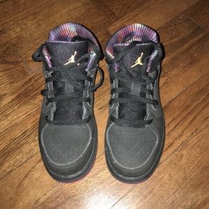 Little Girls Nike Jordans. Multi Color.