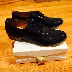 Black Patent Oxford Shoes