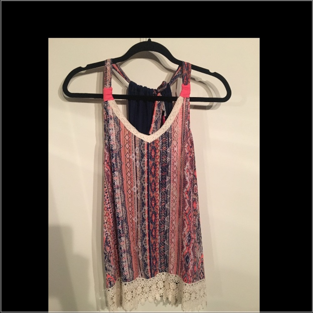 XHILARATION TIE NECK CAMISOLE~ XL