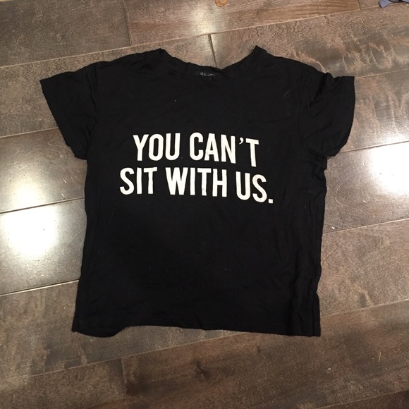 Black mean girls crop top - Picture 2 of 2