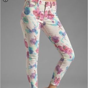 Joe's jeans floral print skinny ankle Jean