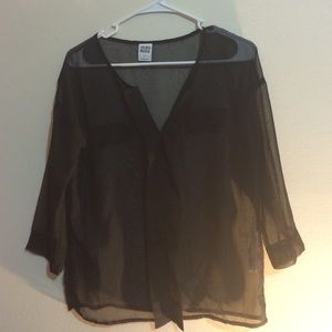 Vero moda black sheer blouse