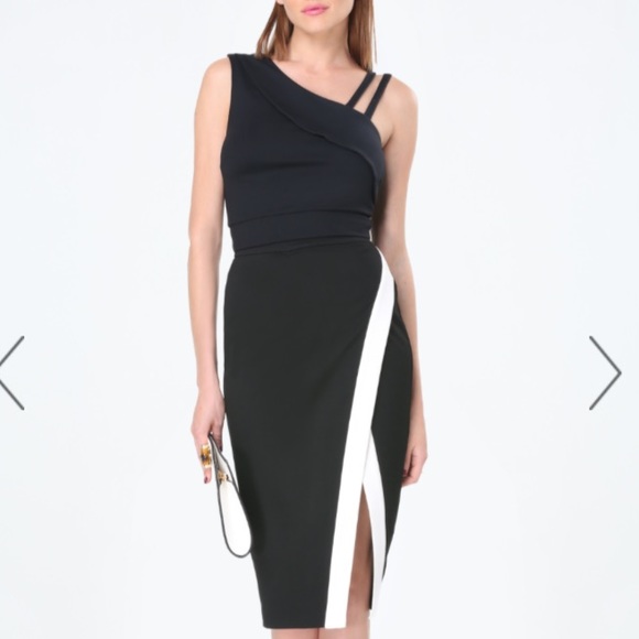 bebe Dresses & Skirts - Bebe Angle-wrap Colorblock Midi Skirt & Top