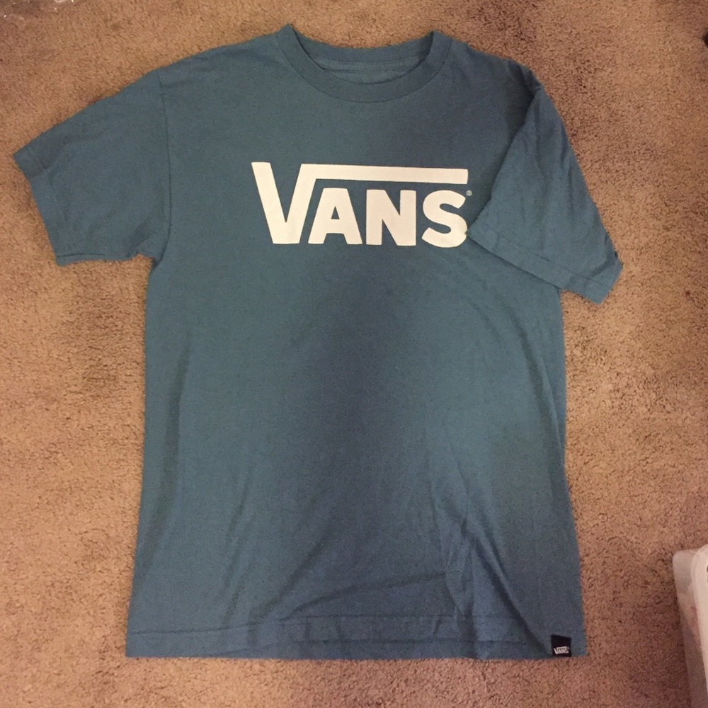Soft blue Vans tee