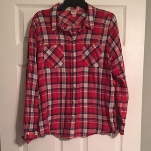 Flannel button down!