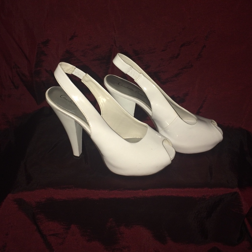 Patten leather heel