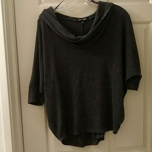 Dark gray baggy blouse