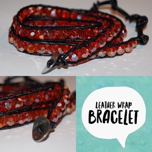 Leather Wrap Bracelet - Brand New