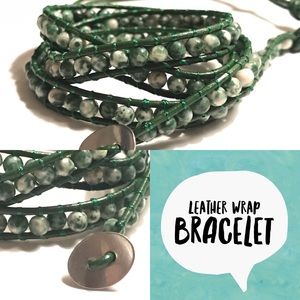 Leather Wrap Bracelet - Brand New