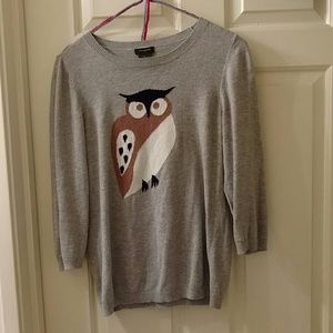 Owl elbow length sweater
