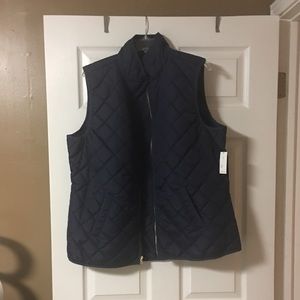 Navy Quilted Vest